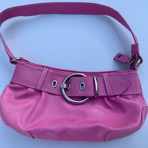 Pink clutch style purse